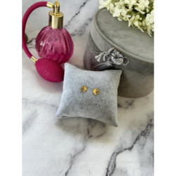 Złote kolczyki wkrętki KONICZYNKA stal 316L