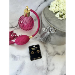 1302 Złote kolczyki KONICZYNKI CYRKONIA STAL 316L