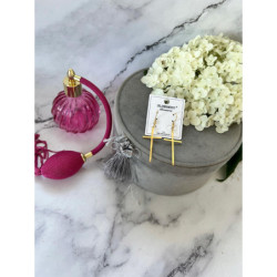 1317 Złote kolczyki BLUEBERRY KRZYŻ KRZYŻE STAL