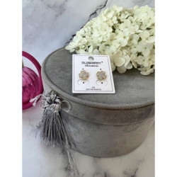 1310 Złote kolczyki BLUEBERRY cyrkonie KONICZYNKI