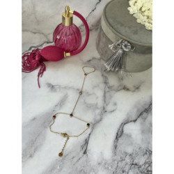 128 Bransoletka z łańcuszkiem na palec stal 316L