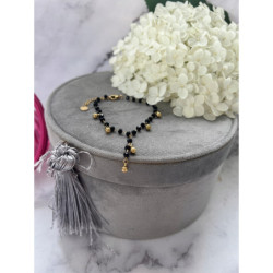 287 Bransoletka różaniec KULKI KORALIKI STAL 316