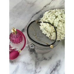 202 Naszyjnik różaniec SERCE SERDUSZKO STAL 316L