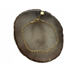 195 Złota bransoletka splot...