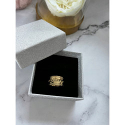 851 Pierścionek OBRĄCZKA SZEROKA r 6/16mm stal