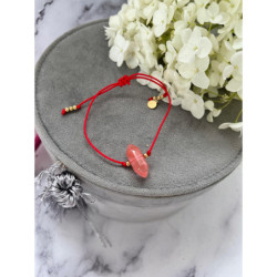 837 Bransoletka na sznurku SOPELEK KRYSZTAŁ STAL