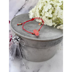 837 Bransoletka na sznurku SOPELEK KRYSZTAŁ STAL