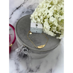 465 Bransoletka BLUEBERRY PIÓRKO STAL 316L