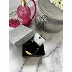 465 Bransoletka BLUEBERRY PIÓRKO STAL 316L