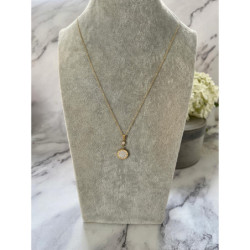 166 Złoty łańcuszek celebrytka BLUEBERRY stal 316
