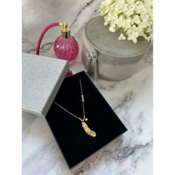 1102 Złoty łańcuszek celebrytka BLUEBERRY stal 316