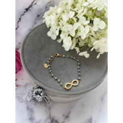 740 Bransoletka różaniec ZNAK KORALIKI STAL 316L