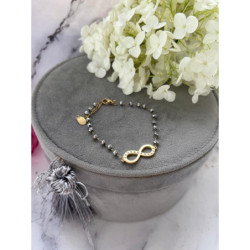 740 Bransoletka różaniec ZNAK KORALIKI STAL 316L