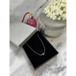 1116 Naszyjnik różaniec KORALIKI KRZYŻ KRZYŻYK