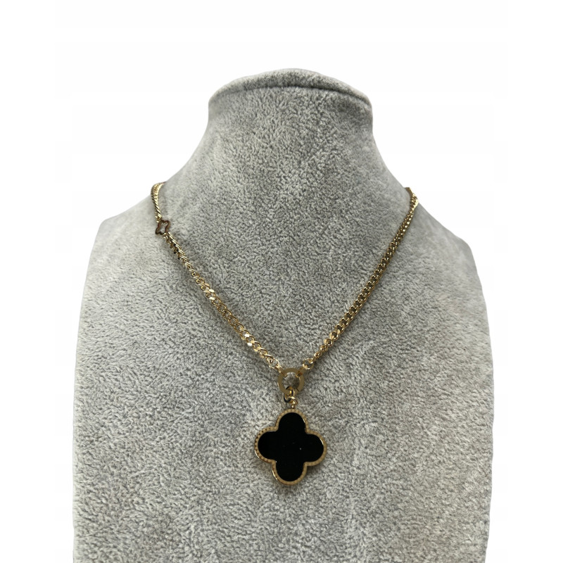 174 Złoty naszyjnik pancerka KONICZYNKA MASA PERŁO