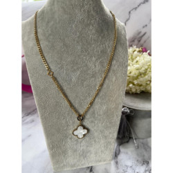 174 Złoty naszyjnik pancerka KONICZYNKA MASA PERŁO