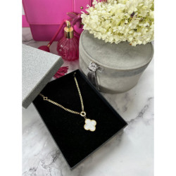 174 Złoty naszyjnik pancerka KONICZYNKA MASA PERŁO