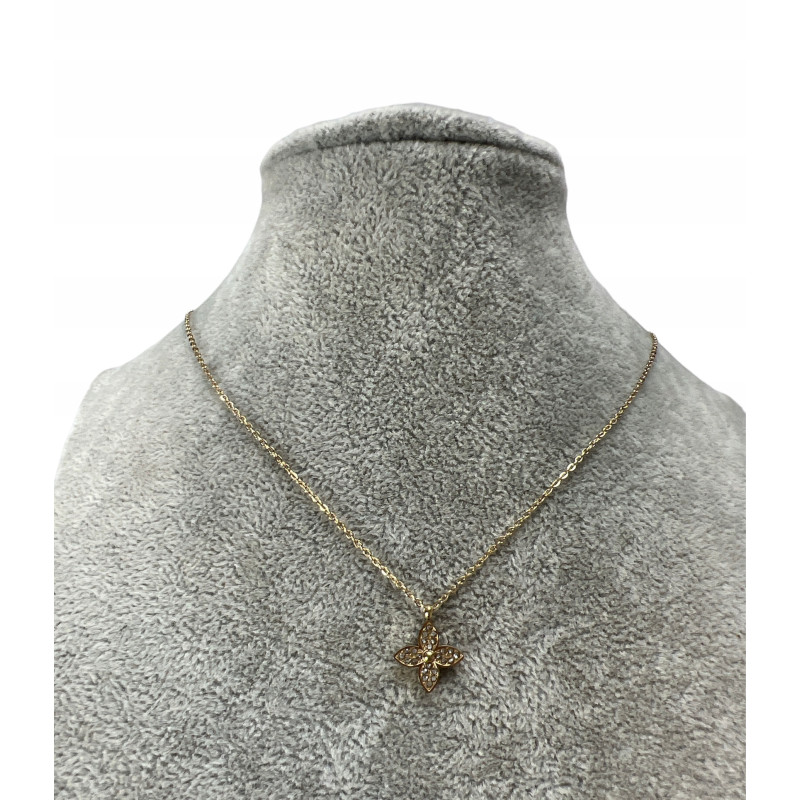 102 Złoty naszyjnik celebrytka KONICZYNKA STAL 316