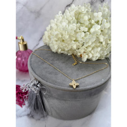 102 Złoty naszyjnik celebrytka KONICZYNKA STAL 316