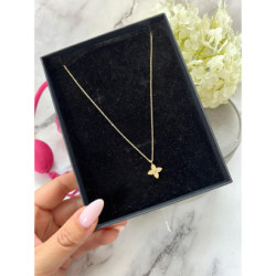 102 Złoty naszyjnik celebrytka KONICZYNKA STAL 316