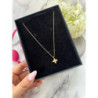 102 Złoty naszyjnik celebrytka KONICZYNKA STAL 316