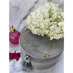 971 Złoty naszyjnik celebrytka KONICZYNKA STAL 316