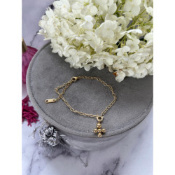 540 Złota bransoletka KRZYŻ KRZYŻYK STAL 316L