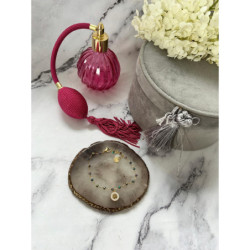 344 Złota bransoletka KORALIKI HOLO DRZEWO STAL