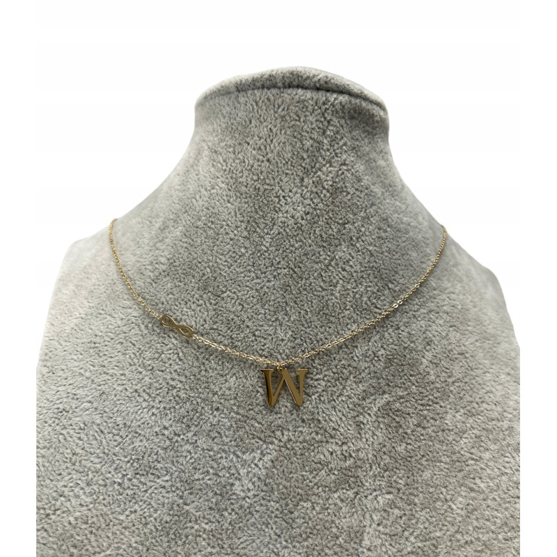 Celebrytka BLUEBERRY Literka W NIESKOŃCZONOŚĆ