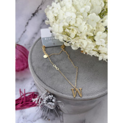 Celebrytka BLUEBERRY Literka W NIESKOŃCZONOŚĆ