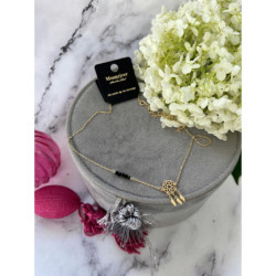 676 Złoty naszyjnik łańcuszek ŁAPACZ SNÓW STAL