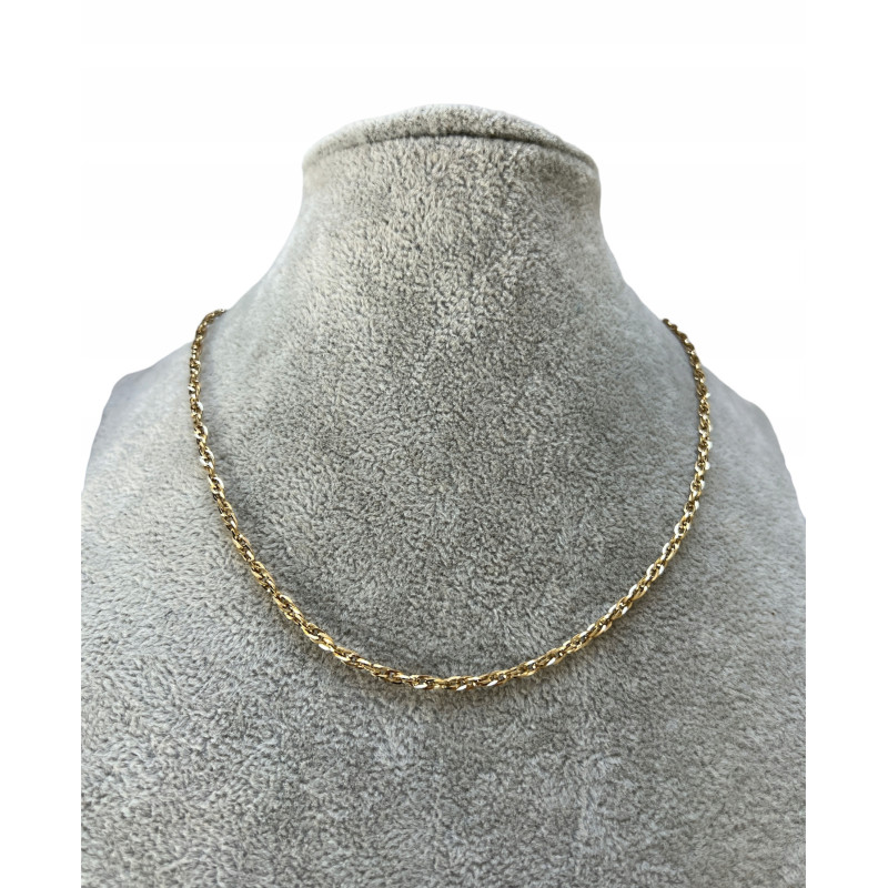 1225 Złoty łańcuszek celebrytka KORDA STAL 316L