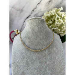 1225 Złoty łańcuszek celebrytka KORDA STAL 316L