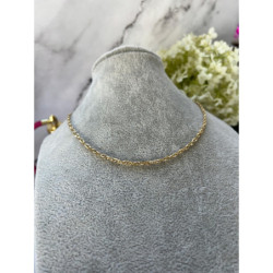1225 Złoty łańcuszek celebrytka KORDA STAL 316L