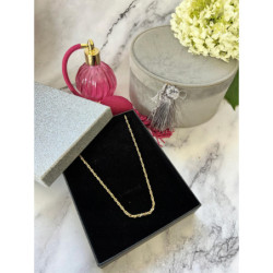 1225 Złoty łańcuszek celebrytka KORDA STAL 316L