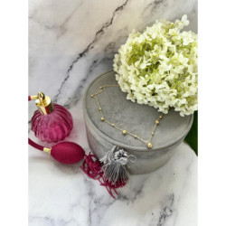 121 Złoty naszyjnik łańcuszek KULKI KULECZKI STAL