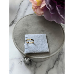 112 Pierścionek OBRĄCZKA CYRKONIE r 7/17mm stal