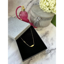 641 Złoty naszyjnik łańcuszek PIÓRKO PIÓRO STAL