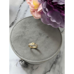 210 Pierścionek OBRĄCZKA CYRKONIE r 10/20mm stal