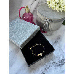 607 Złota bransoletka ZŁĄCZONE PUZZLE stal 316L