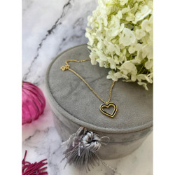828 Złoty łańcuszek celebrytka SERCE SERDUSZKO
