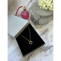 828 Złoty łańcuszek celebrytka SERCE SERDUSZKO