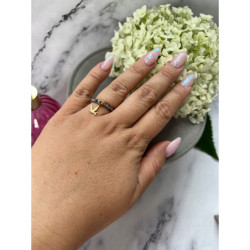 1333 Pierścionek na gumce KORALIKI STAL 316L