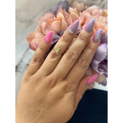 455 Pierścionek NA PREZENT stal r 6/16mm