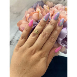 455 Pierścionek NA PREZENT stal r 6/16mm