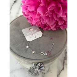 652 Srebrna bransoletka BLUEBERRY SERCE STAL 316