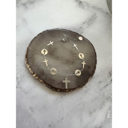 750 Srebrna bransoletka KRZYŻ KRZYŻYK STAL 316