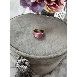 434 Pierścionek różowy obrączka roz 9/19mm