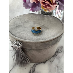 685 Pierścionek niebieski obrączka roz 10/20mm