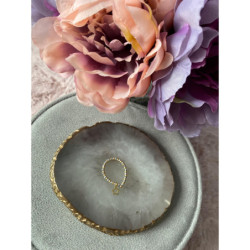 641 Pierścionek na gumce koraliki GWIAZDKA STAL316